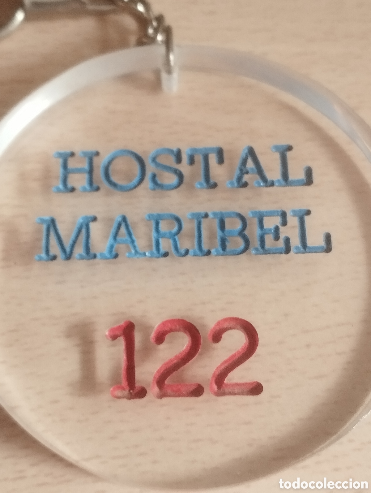 Coleccionismo: LLAVERO PLACA HOSTAL MARIBEL CON LLAVE - Foto 2