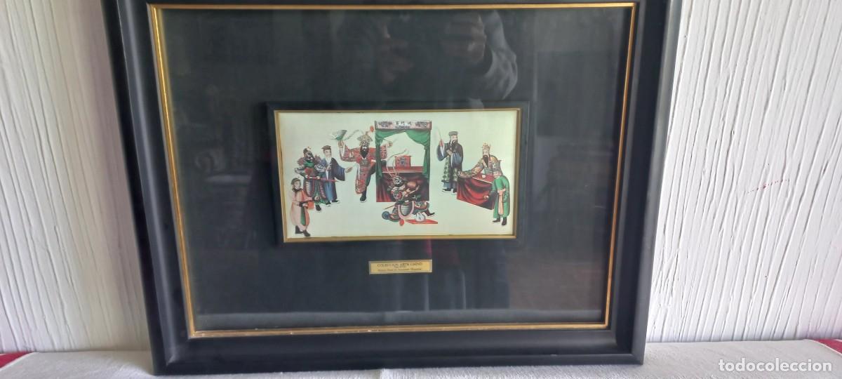 Coleccionismo: Lamina representando teatro chino colecci&oacute;n Palacio Real de Aranjuez