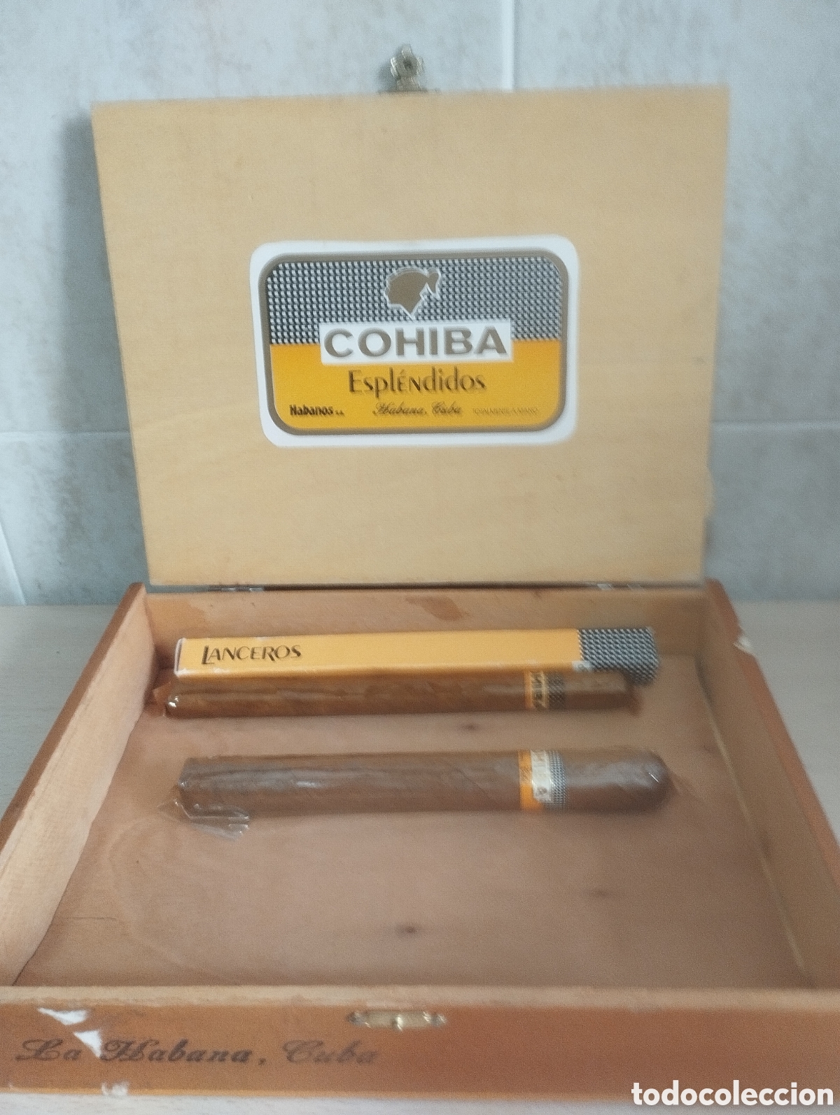 Coleccionismo: CAJA PUROS COHIBA+DOS PUROS