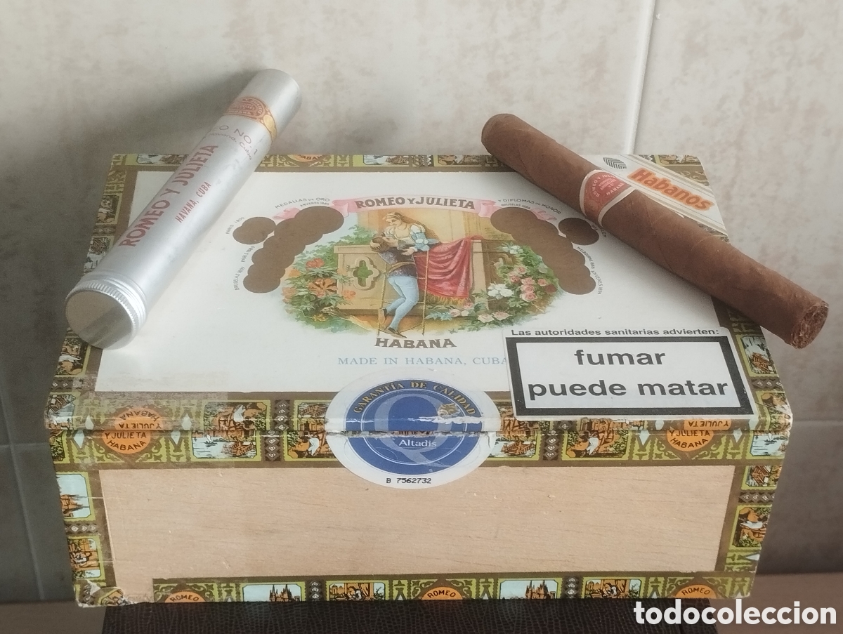 Coleccionismo: CAJA PUROS ROMEO Y JULIETA NUM.3 +UN PURO ROMEO NUM.1