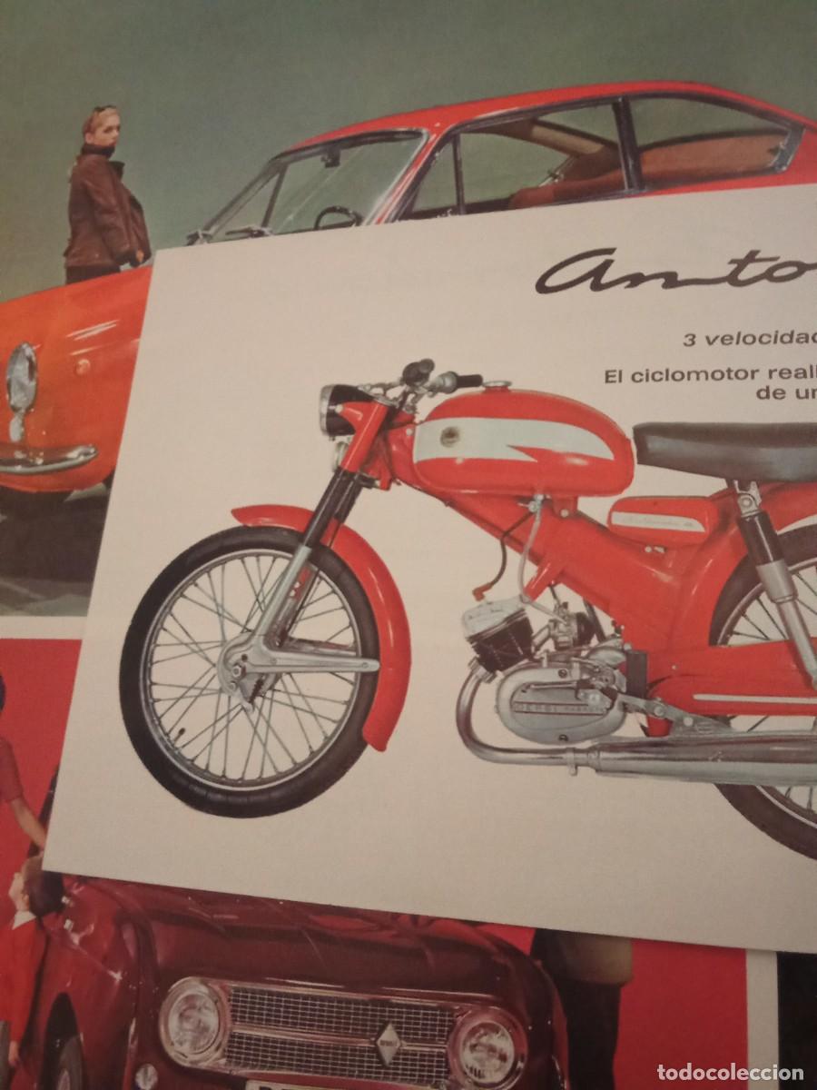 Coleccionismo: Seat 850 Coup&eacute;.Renautl 4.Antorcha 49 cc.Publicidad.
