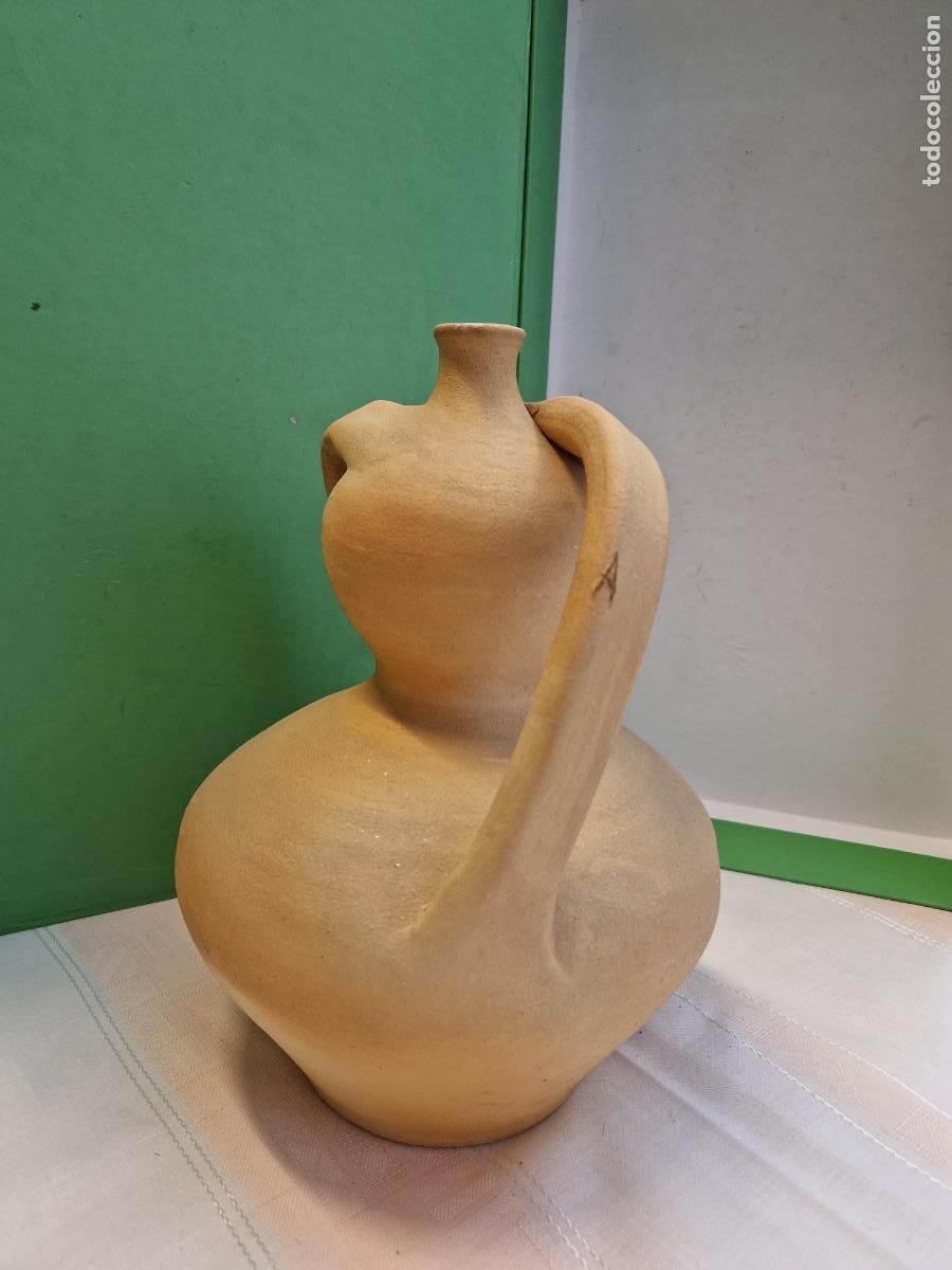 Coleccionismo: BONITO JARRON EN CERAMICA HECHO A MANO.