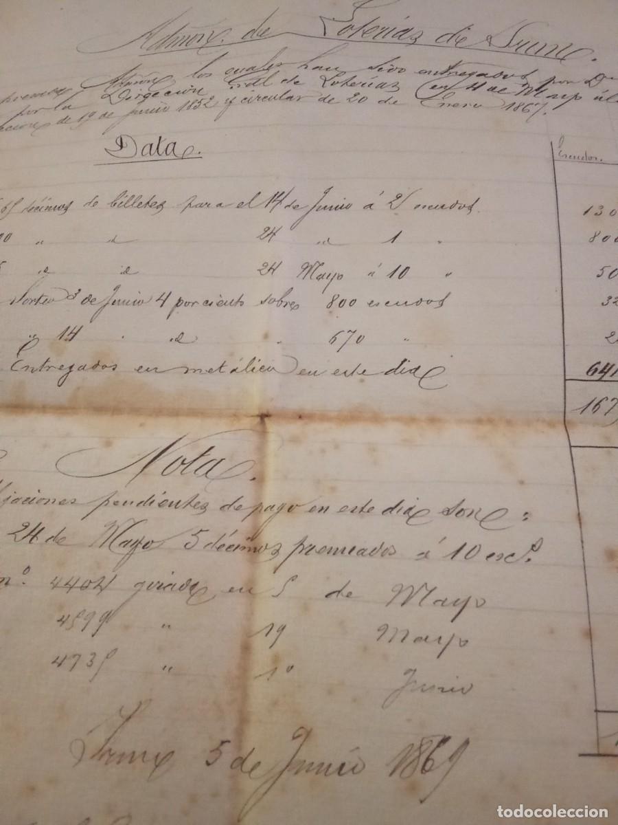 Coleccionismo: Irun.Administracion de Loterias.1867