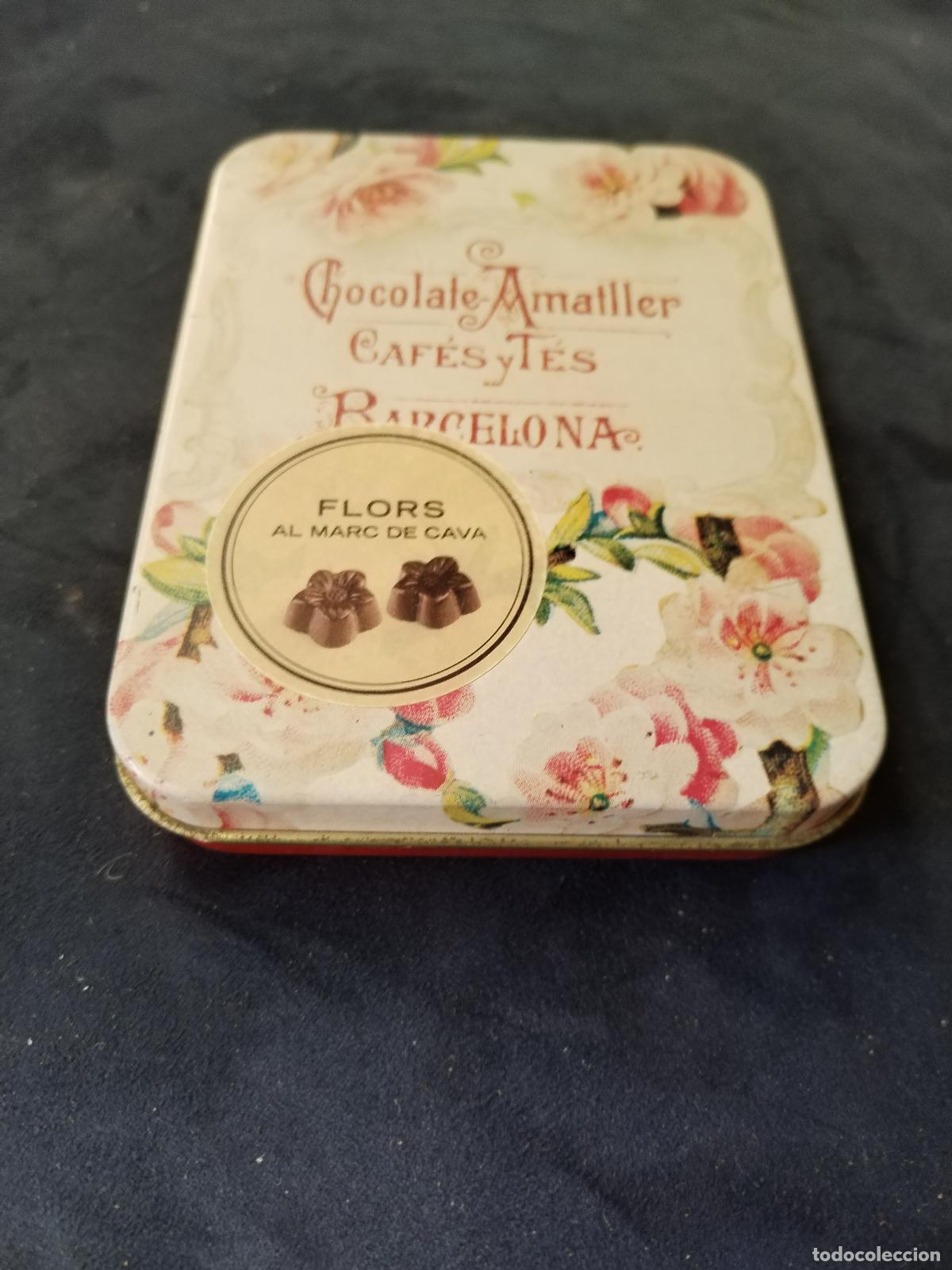 Coleccionismo: caja metalica chocolate amatller - barcelona - C190