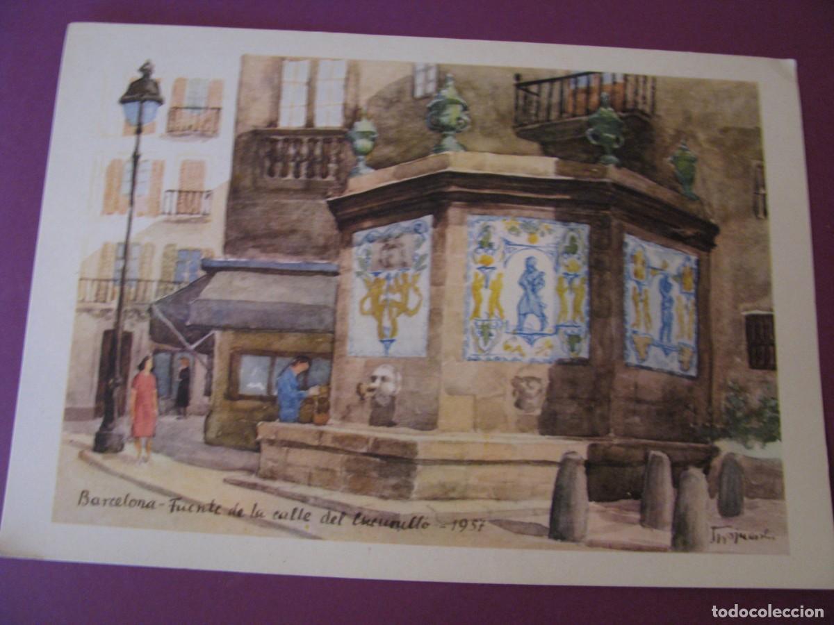 Coleccionismo: L&Aacute;MINA, PUBLICIDAD FARMACEUTICA ROCHE. 23X16 CM. SERIE FUENTES TIPICAS DE ESPA&Ntilde;A.