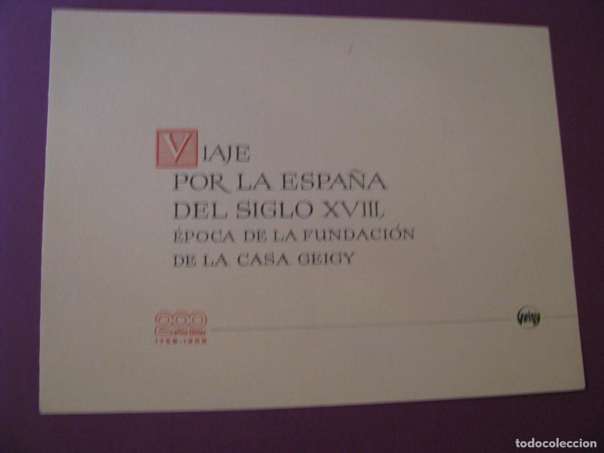 Coleccionismo: PUBLICIDAD FARMACEUTICA. VIAJE POR LA ESPA&Ntilde;A DEL SIGLO XVIII, &Eacute;POCA FUNDACI&Oacute;N CASA GEIGY. 1958