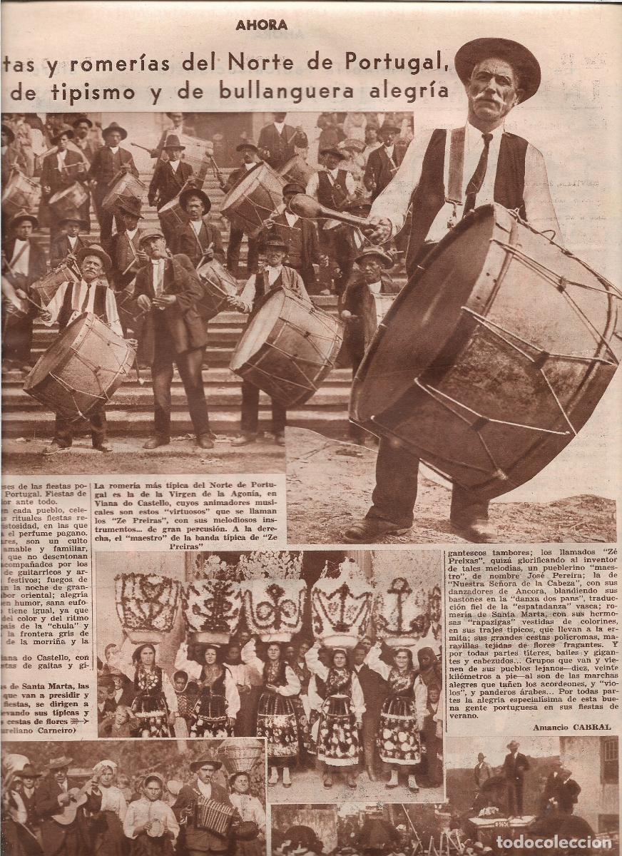 Coleccionismo: A&Ntilde;O 1933 PORTUGAL ROMERIAS VIANA DO CASTELLO GAITAS TAMBORES ZEPREIXAS GRUPO DOS PAUS