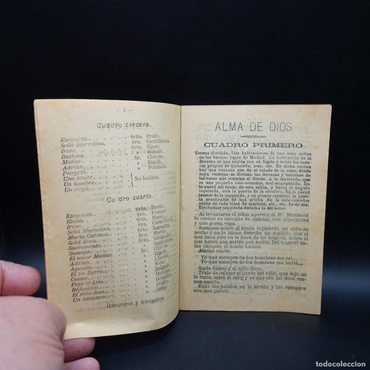 Coleccionismo: PROGRAMA DE LA OBRA DE TEATRO ALMA DE DIOS - Foto 5
