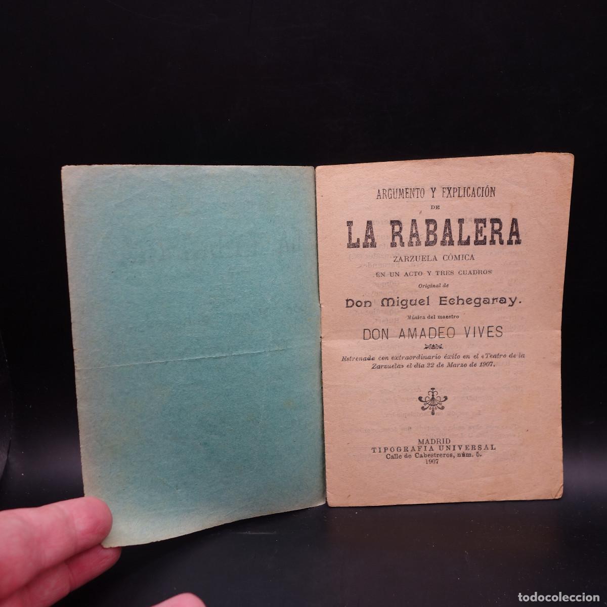 Coleccionismo: PROGRAMA DE LA OBRA DE TEATRO LA RABALERA - Foto 3