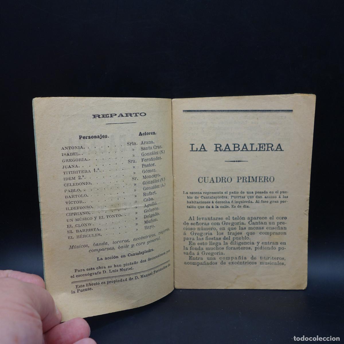 Coleccionismo: PROGRAMA DE LA OBRA DE TEATRO LA RABALERA - Foto 4