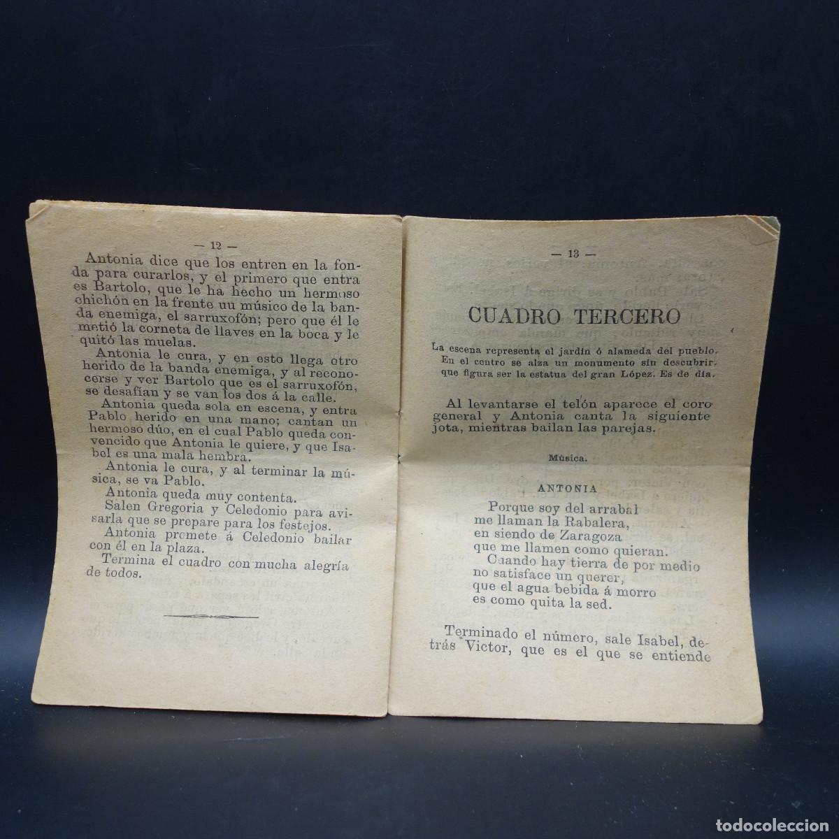 Coleccionismo: PROGRAMA DE LA OBRA DE TEATRO LA RABALERA - Foto 9