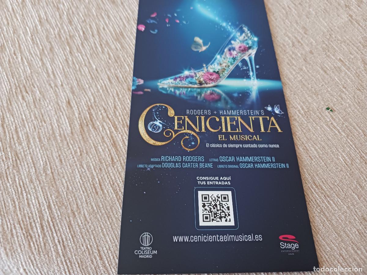 Coleccionismo: FLAYER DE ESPECTACULO, MUSICAL, cenicienta, teatro coliseum, madrid