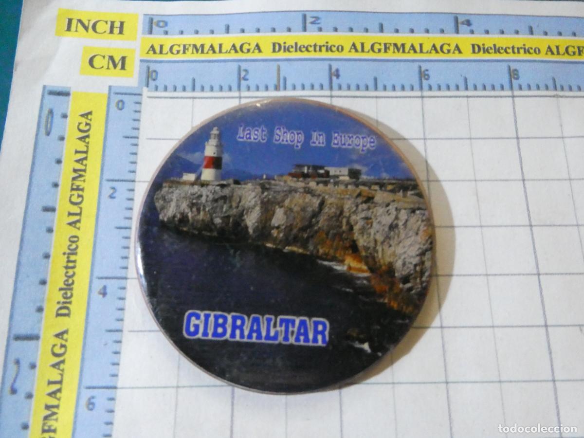 Coleccionismo: IM&Aacute;N DE NEVERA. SOUVENIR RECUERDO. GIBRALTAR FARO LAST SHOP IN EUROPE