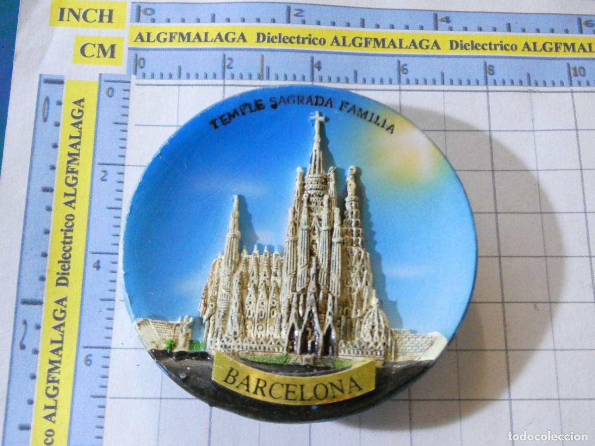 Coleccionismo: IM&Aacute;N DE NEVERA. SOUVENIR RECUERDO. BARCELONA TEMPLO DE LA SAGRADA FAMILIA