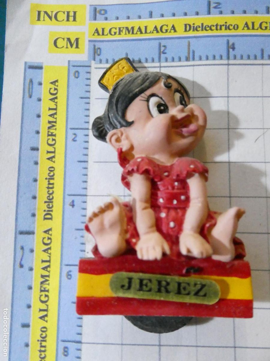Coleccionismo: IM&Aacute;N DE NEVERA. SOUVENIR RECUERDO. JEREZ DE LA FRONTERA C&Aacute;DIZ. NI&Ntilde;A FLAMENCA