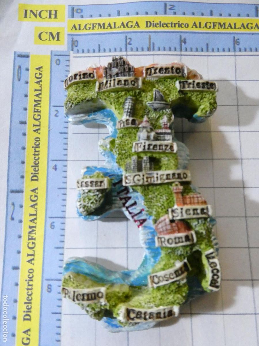 Coleccionismo: IM&Aacute;N DE NEVERA. SOUVENIR RECUERDO. MAPA CIUDADES ITALIA