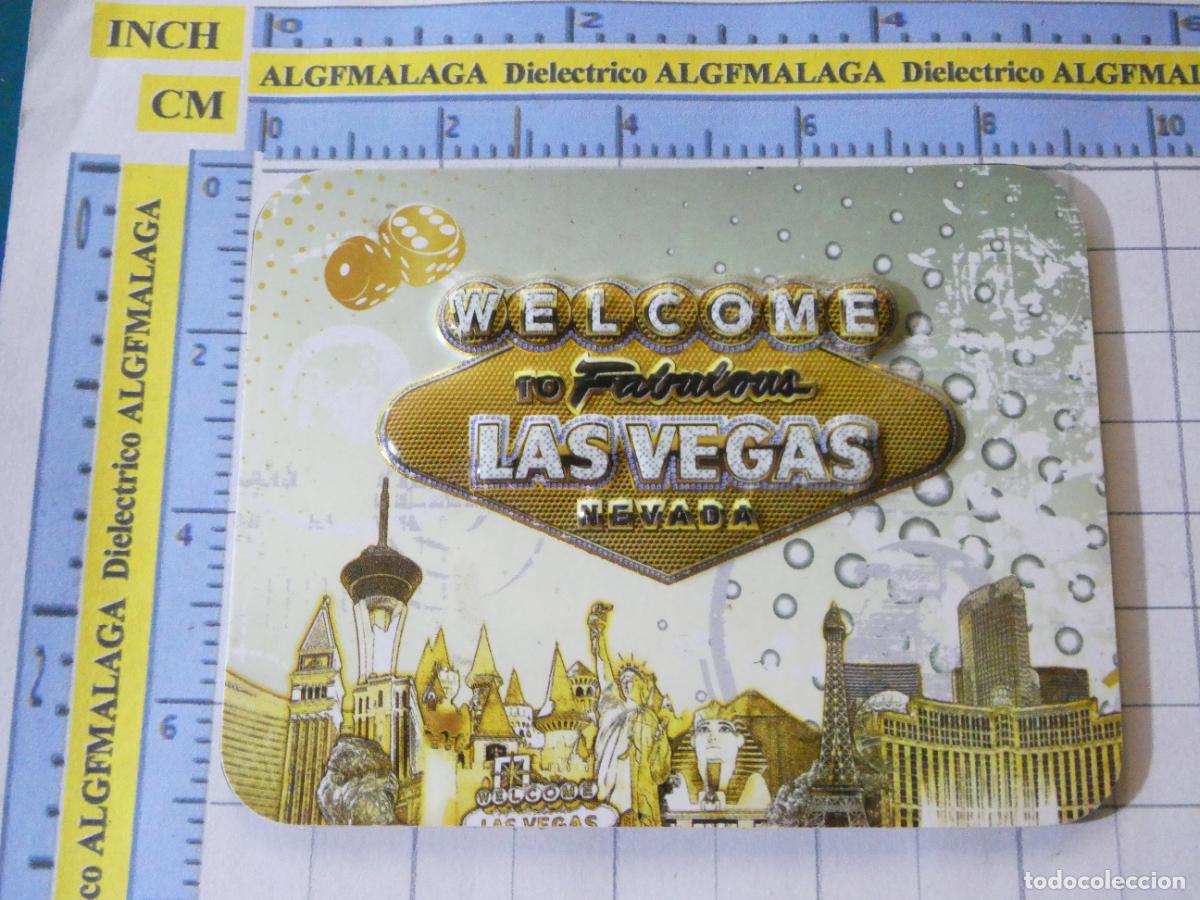 Coleccionismo: IM&Aacute;N DE NEVERA. SOUVENIR RECUERDO. LAS VEGAS NEVADA ESTADOS UNIDOS CASINOS