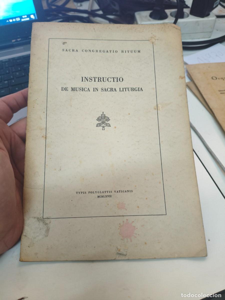Coleccionismo: Sacra Congregatio Rituum: Instructio de Musica in Sacra Liturgia Vaticanis