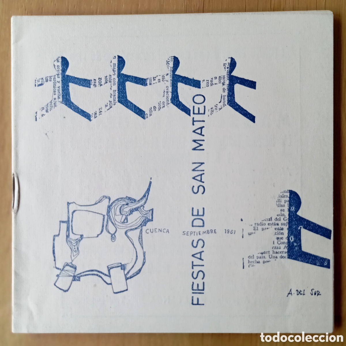 Coleccionismo: CUENCA FIESTAS SAN JULI&Aacute;N 1961 PROSPECTO FOLLETO 20 P&Aacute;GINAS A. DEL SUR DIBUJANTE PUBLICIDAD