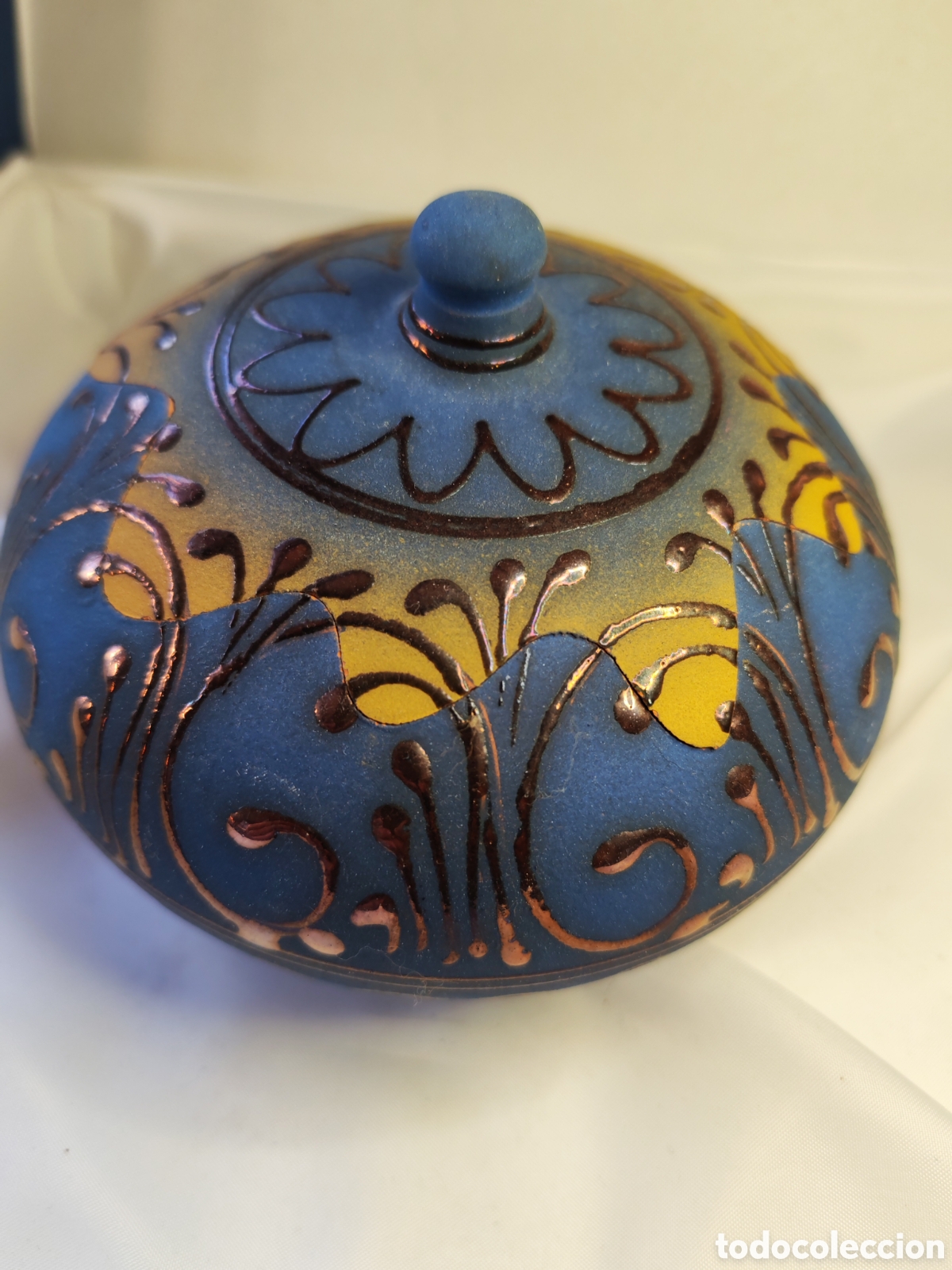 Coleccionismo: Joyero-puzzle decorativa artesanal de ceramica o arcilla. Modelada a mano. (CL)