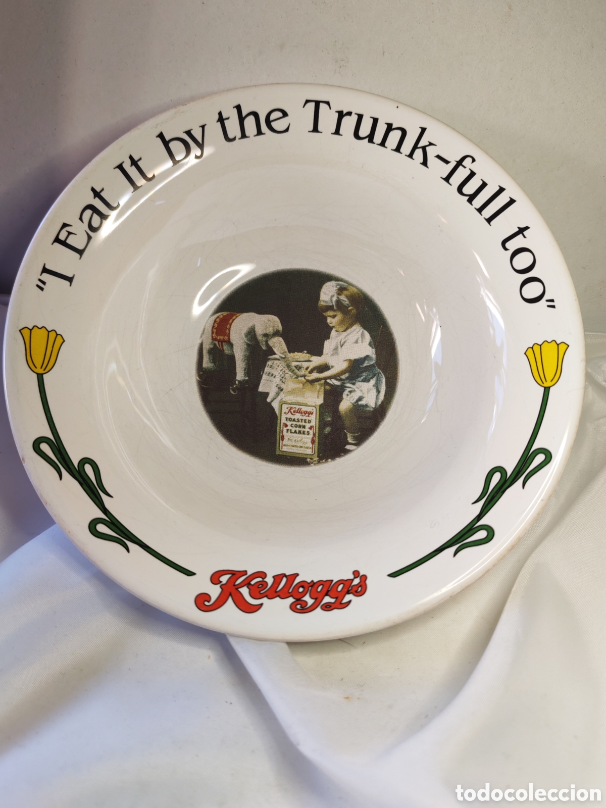 Coleccionismo: Cuenco de cereales de coleccion de Kellogg&acute;s Mod. I EAT IT BY THE TRUNK-FULL TOO&rdquo;. 1977. (CL)