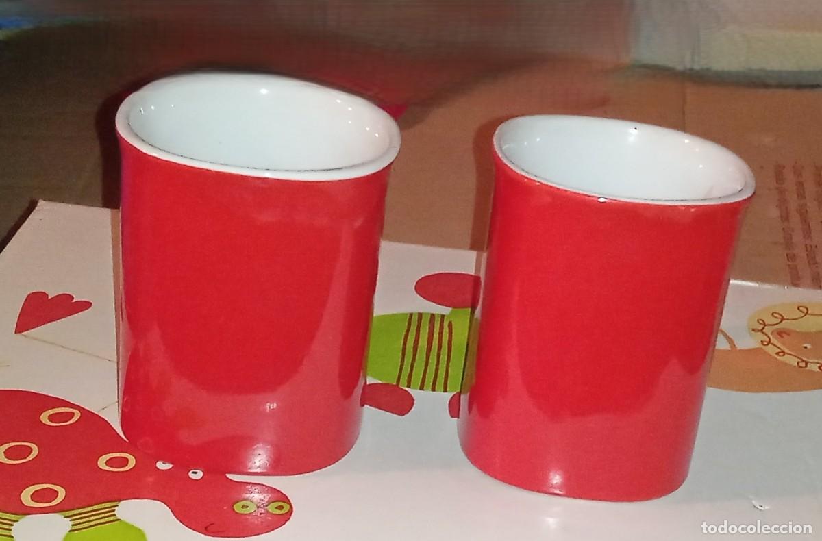 Coleccionismo: 2 TAZAS ROJAS NESCAFE - Foto 2