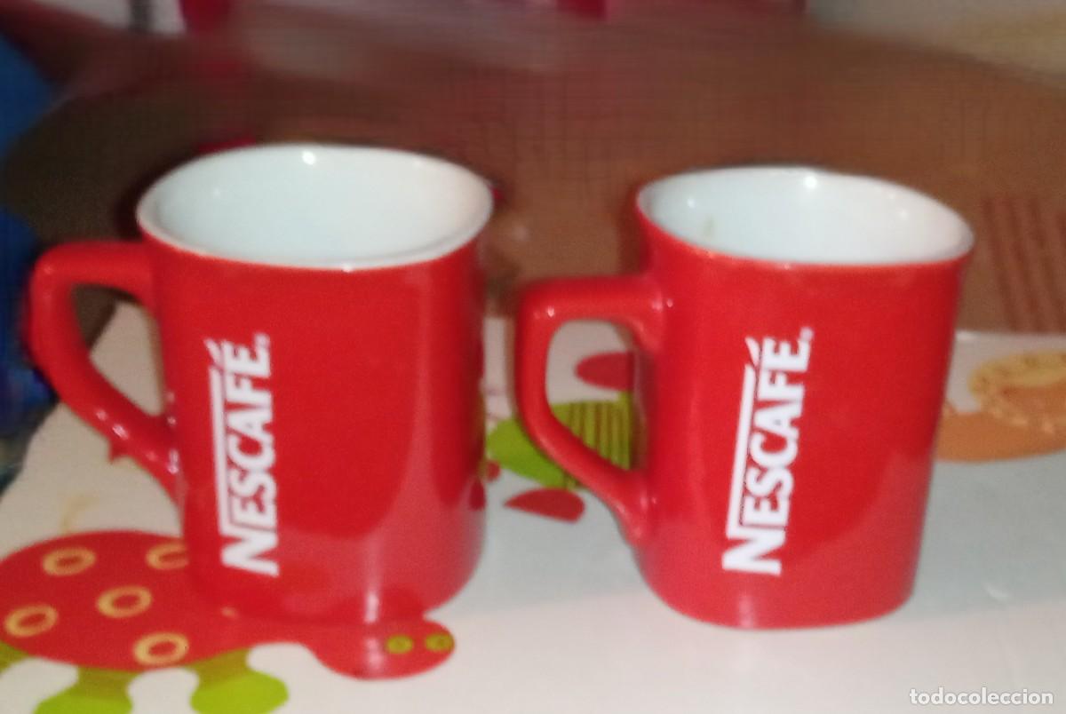 Coleccionismo: 2 TAZAS ROJAS NESCAFE - Foto 3