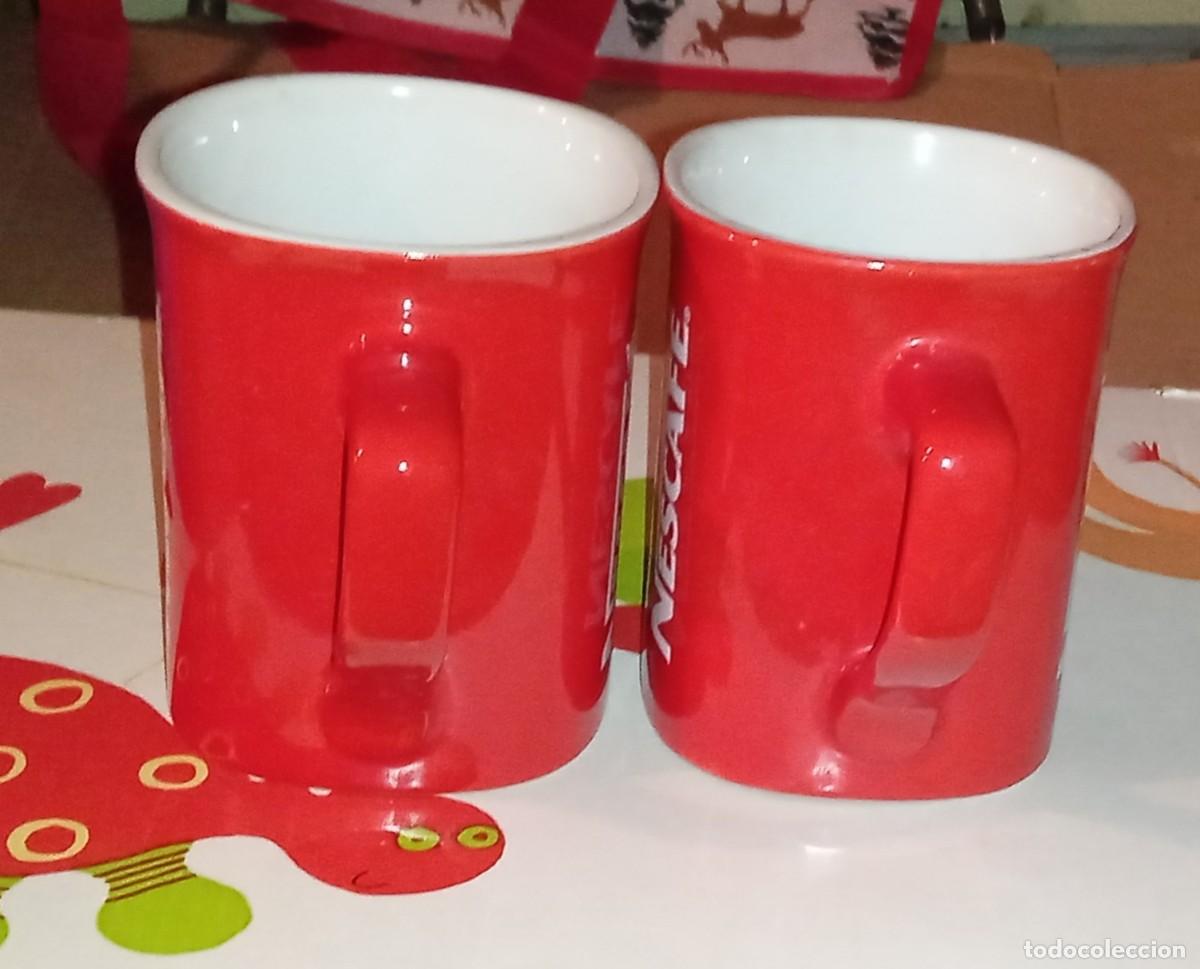 Coleccionismo: 2 TAZAS ROJAS NESCAFE - Foto 4