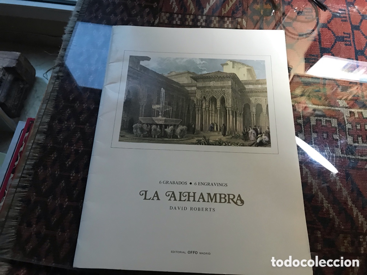 Coleccionismo: La Alhambra. David Roberts. 6 grabados. Editorial Orffo Madrid