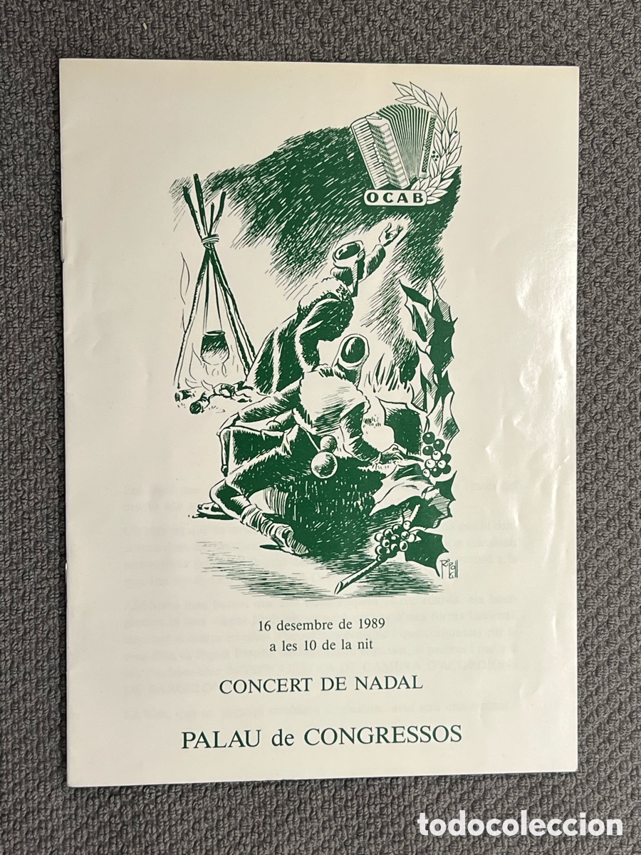 Coleccionismo: ORQUESTRA DE CAMBRA D'ACORDIONS DE BARCELONA. AUDITORI PEPITA SELL&Eacute;S (a.1989)