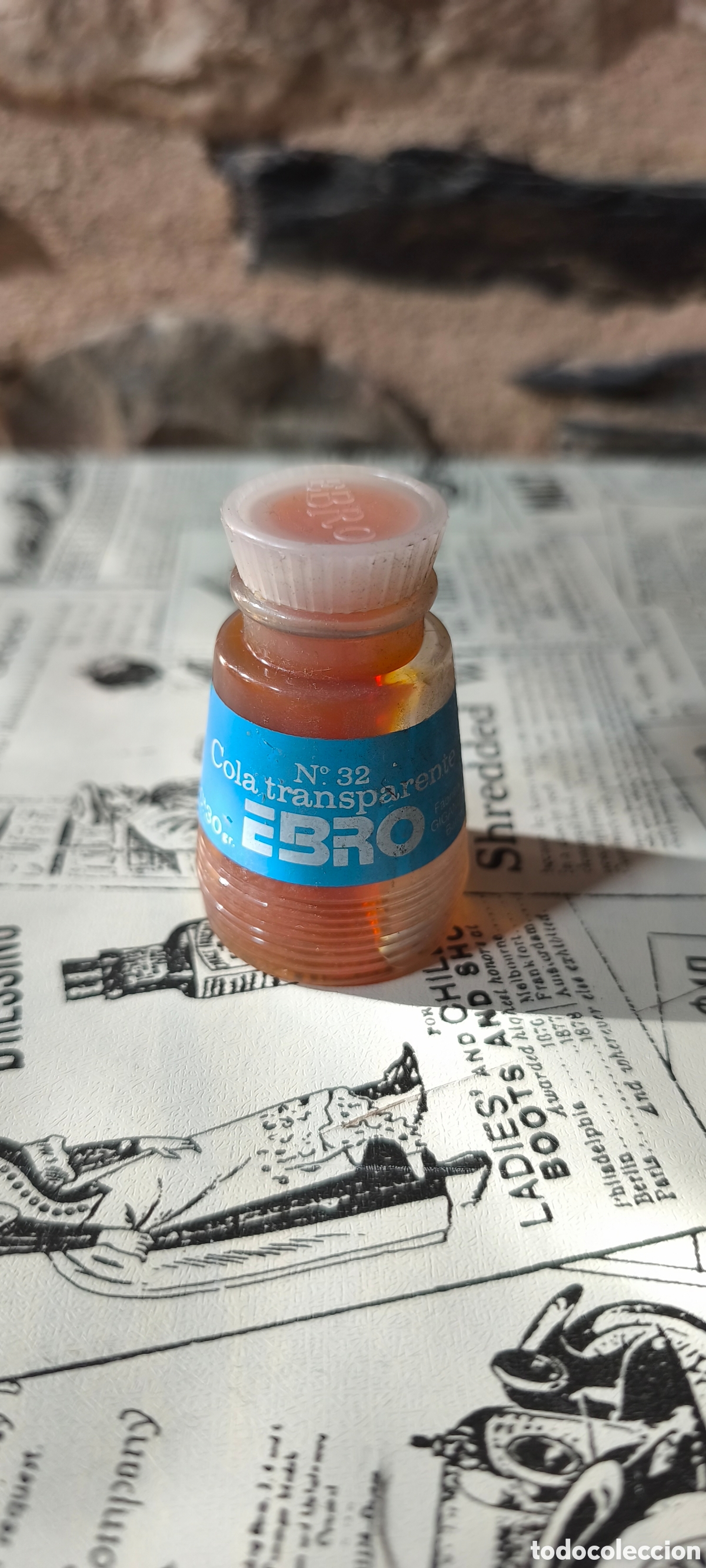 Coleccionismo: Antigua Cola transparente Ebro
