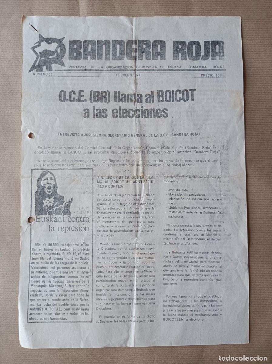 Coleccionismo: PERI&Oacute;DICO FANZINE INFORMATIVO N&ordm; 50 BANDERA ROJA 1977