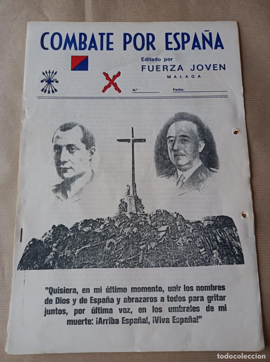 Coleccionismo: PERI&Oacute;DICO FANZINE COMBATE POR ESPA&Ntilde;A FUERZA JOVEN M&Aacute;LAGA