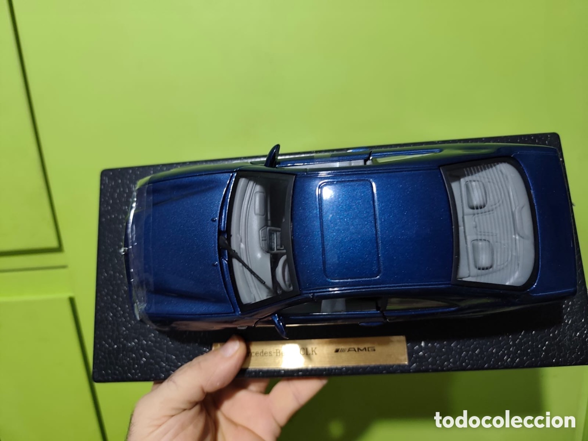 Coleccionismo: MERCEDES CLK AMG, azul metalizado,