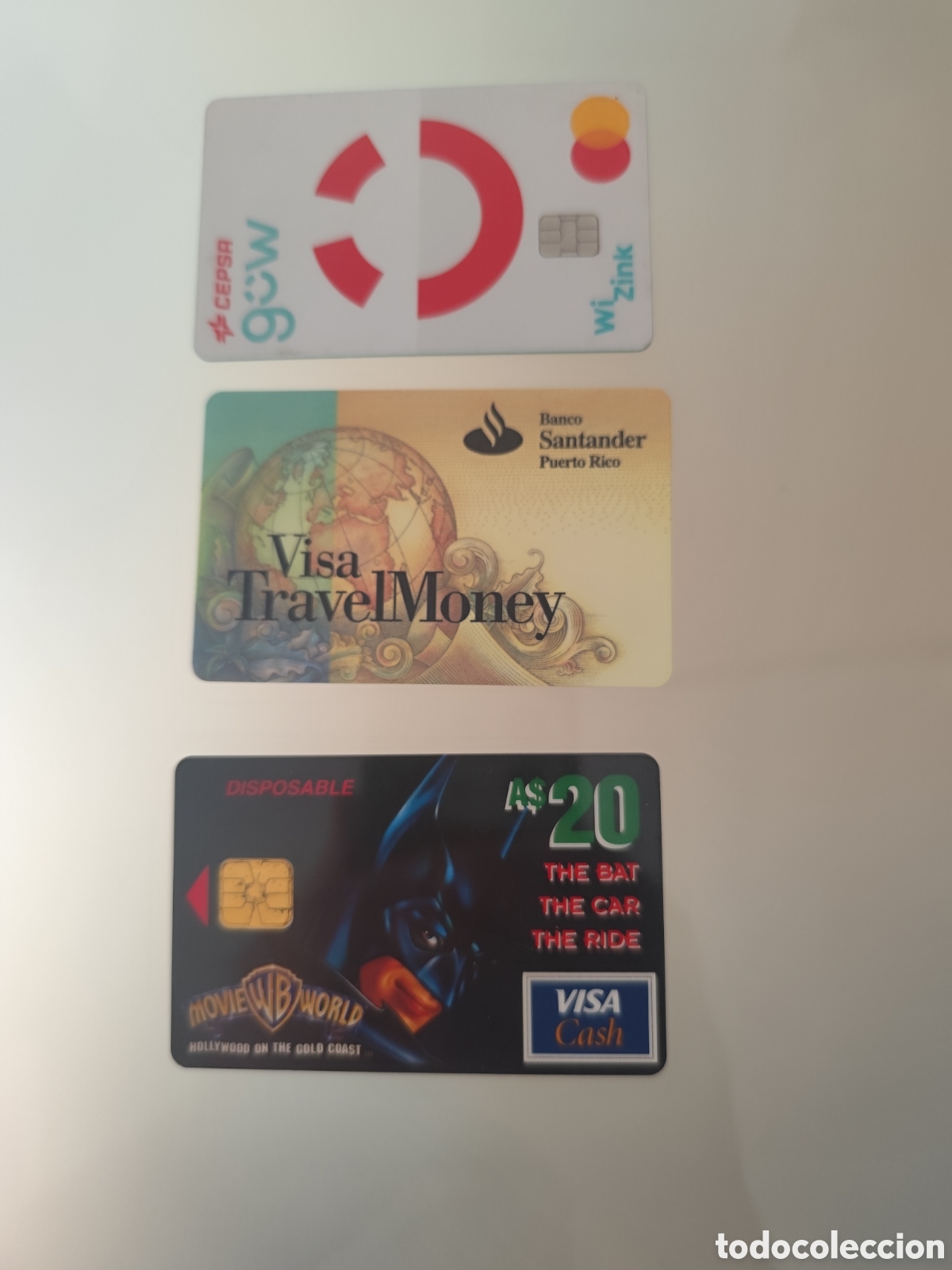 Coleccionismo: 3 tarjetas de cr&eacute;dito de distintos pa&iacute;ses
