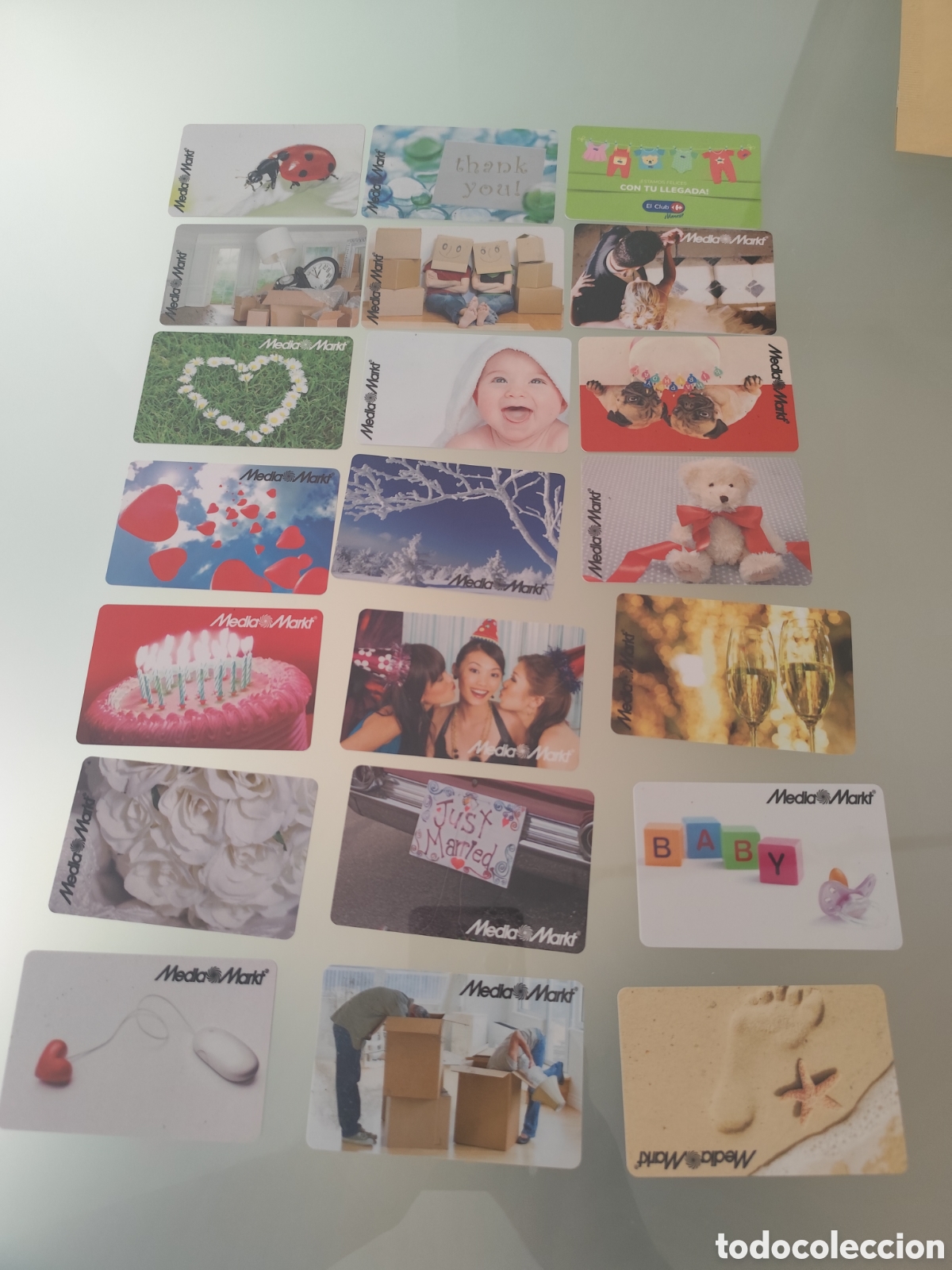 Coleccionismo: 21 tarjetas de regalo de Espa&ntilde;a