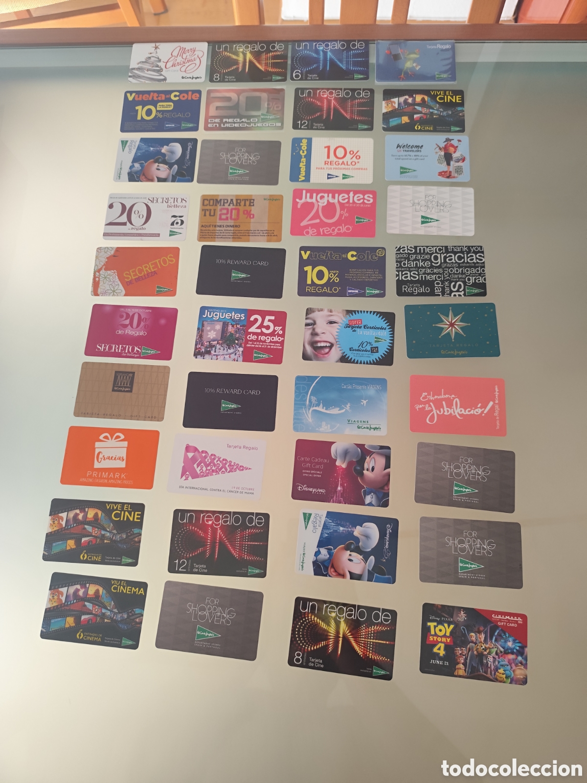 Coleccionismo: 40 tarjetas de regalo