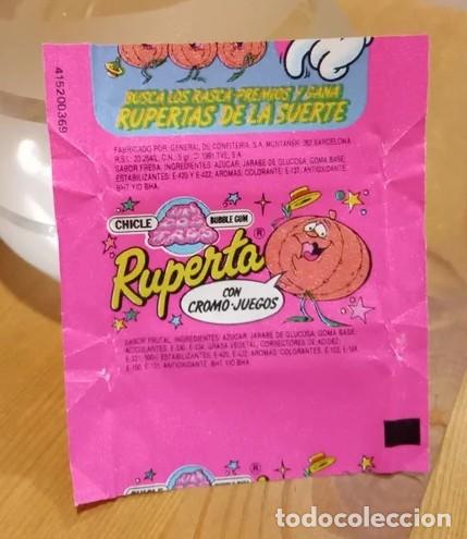 Coleccionismo: CHICLE CHICLES ENVOLTORIO LA RUPERTA TV UN DOS TRES RASCA PREMIO 1991 (REF:01)