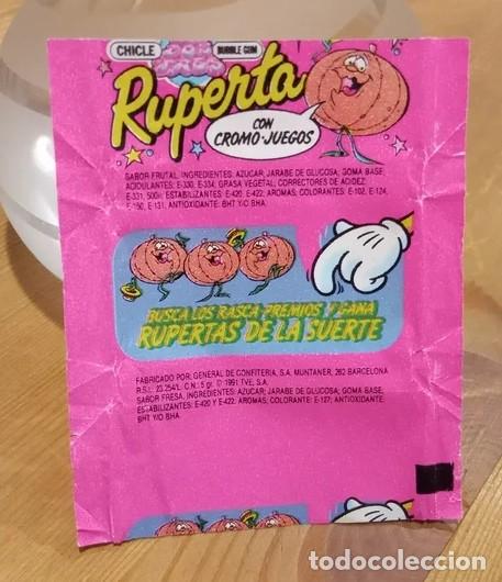Coleccionismo: CHICLE CHICLES ENVOLTORIO LA RUPERTA TV UN DOS TRES RASCA PREMIO 1991 (REF:02)