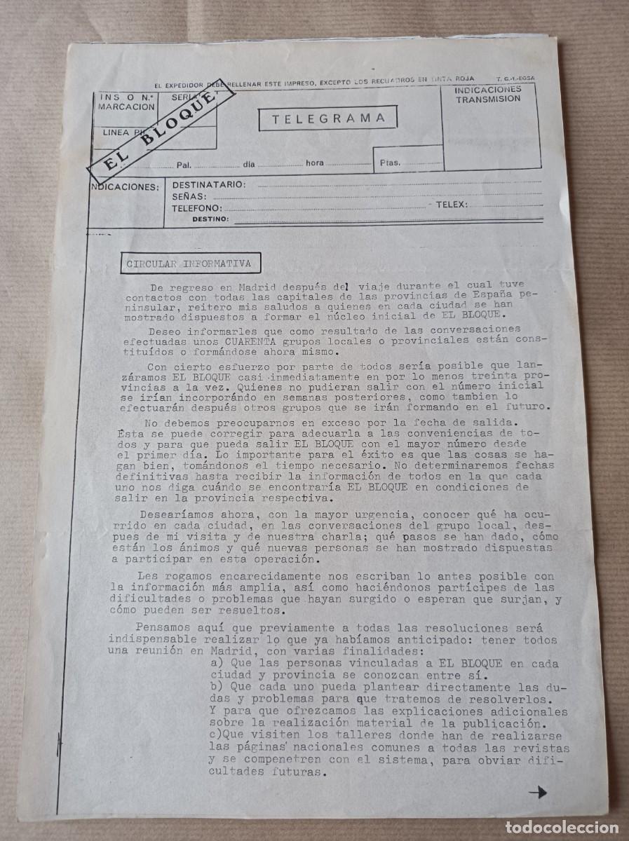 Coleccionismo: DOCUMENTO BLOQUE DE PUBLICACIONES AF&Iacute;N A LA MONARQU&Iacute;A DEMOCRACIA Y LIBERTAD &Eacute;POCA TRANSICI&Oacute;N