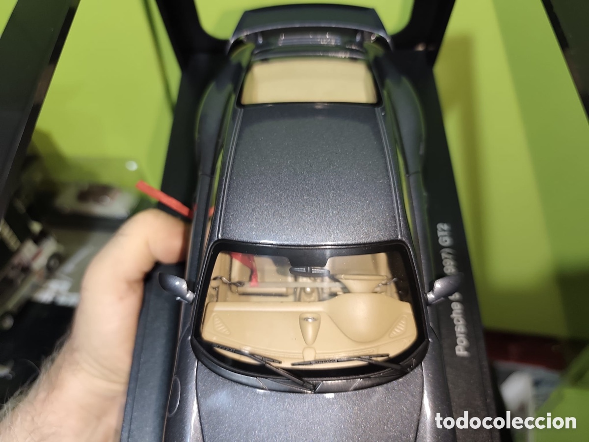 Coleccionismo: porsche 911 (997) gt2, gris oscuro,
