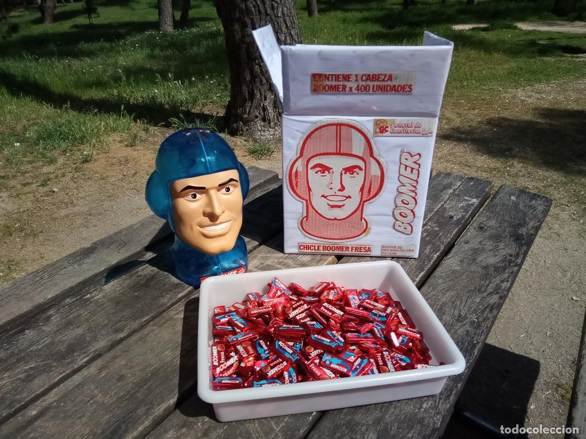 Coleccionismo: CHICLE CHICLES BOOMER FRESA EXPOSITOR CABEZA COMPLETO 400 PCS CON CAJA GENERAL DE CONFITER&Iacute;A 1996