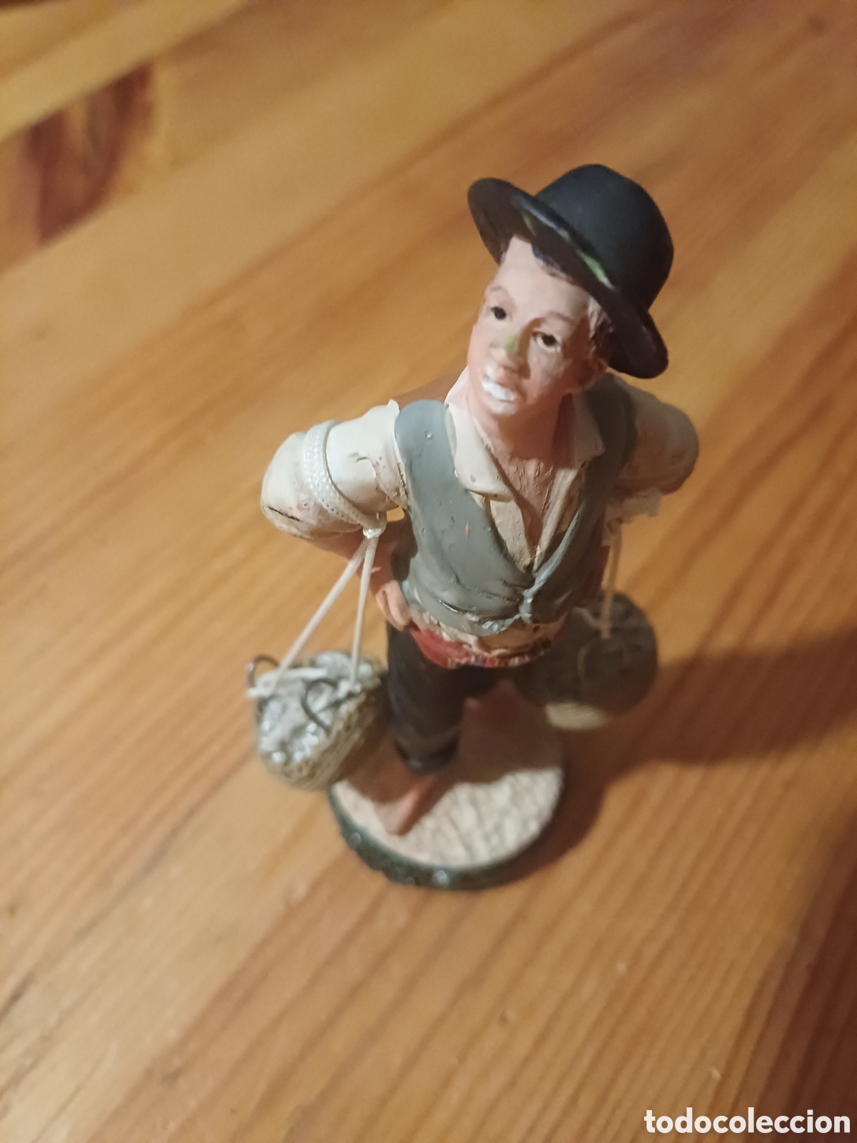 Coleccionismo: Cenachero Malaga figura 11cm de alto vendedor pescado