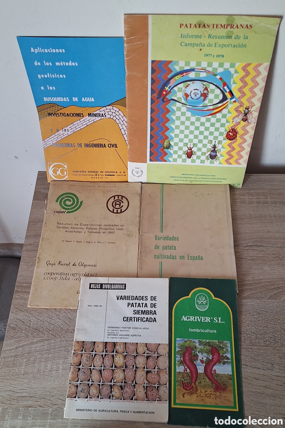 Coleccionismo: Lote de Cat&aacute;logos y Folletos Antiguos Agricultura - Patatas - Riegos -