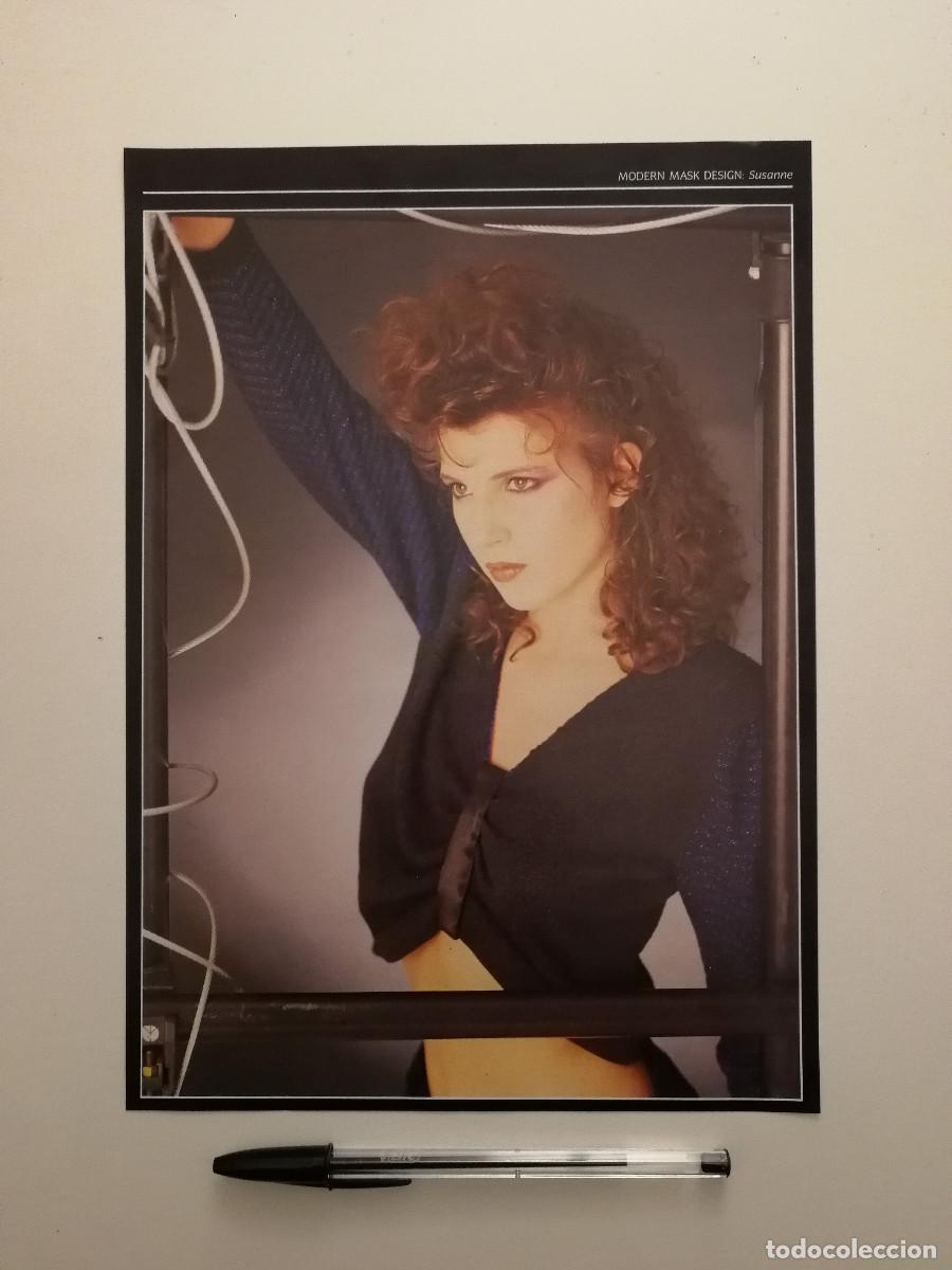 Coleccionismo: ANTIGUA FICHA PUBLICITARIA -A4- MODERN MASK DESIGN - SUSANNE - 80S 1985 MODA ESTILO