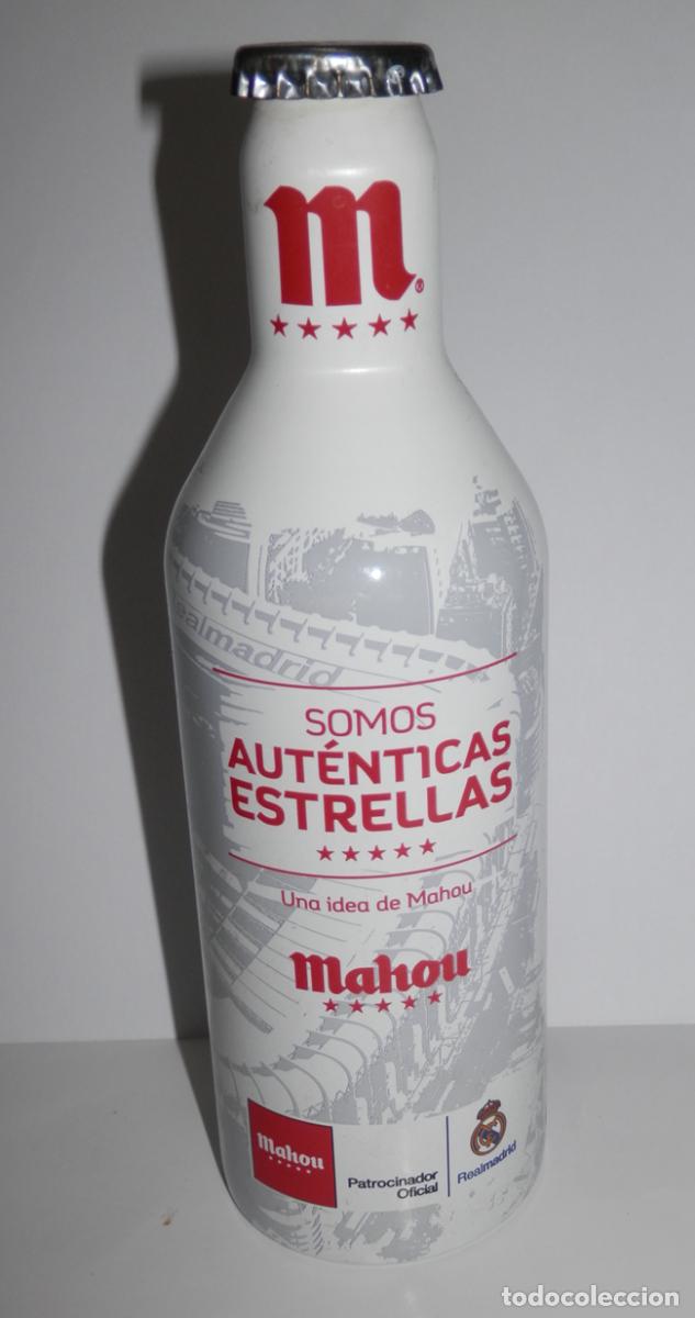 Coleccionismo: BOTELLA CERVEZA MAHOU - REAL MADRID CLUB DE FUTBOL