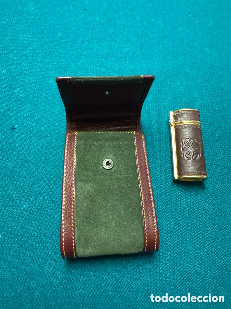 Coleccionismo: Pitillera y funda mechero Loewe - Foto 2