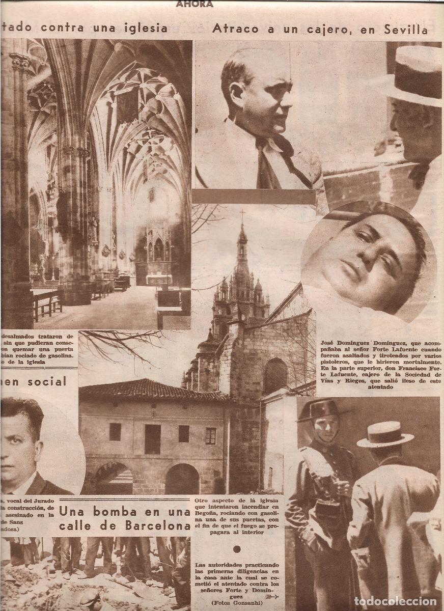 Coleccionismo: A&Ntilde;O 1933 RECORTE PRENS SEVILLA ASALTO CAJERO SOCIEDAD DE VIAS Y RIEGOS JOSE DOMINGUEZ FORTE LAFUENTE