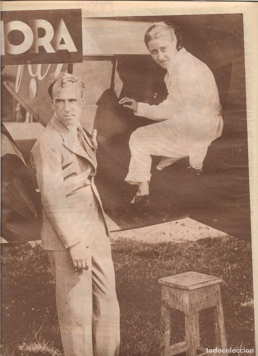 Coleccionismo: A&Ntilde;O 1933 RECORTE PRENSA AVIACION MATRIMONIO MOLLISON AVIADORES PREPARANDO TRAVESIA ATLANTICO