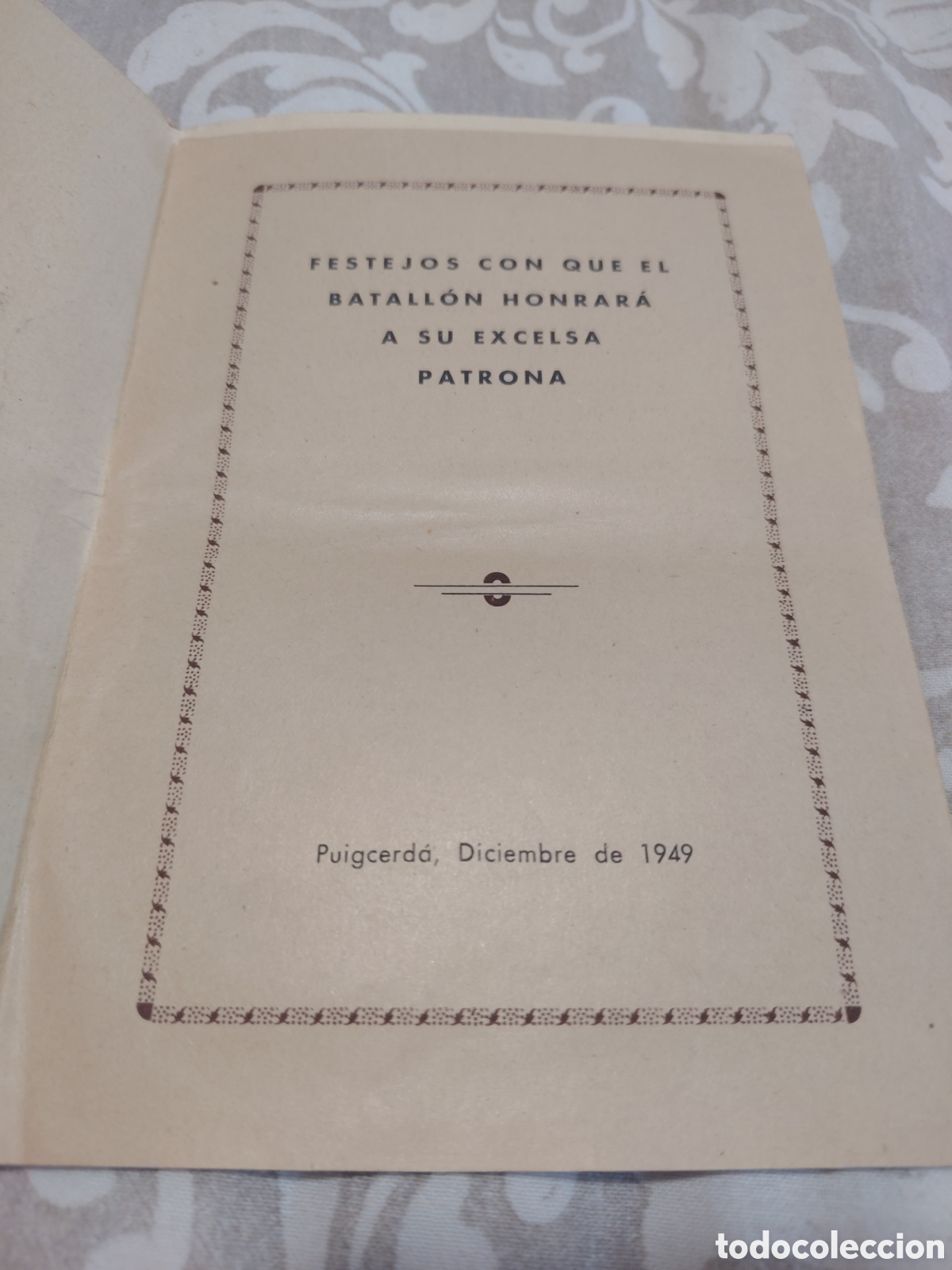 Coleccionismo: Programa festejos Puigcerd&aacute; 1949. Catalunya - Foto 2